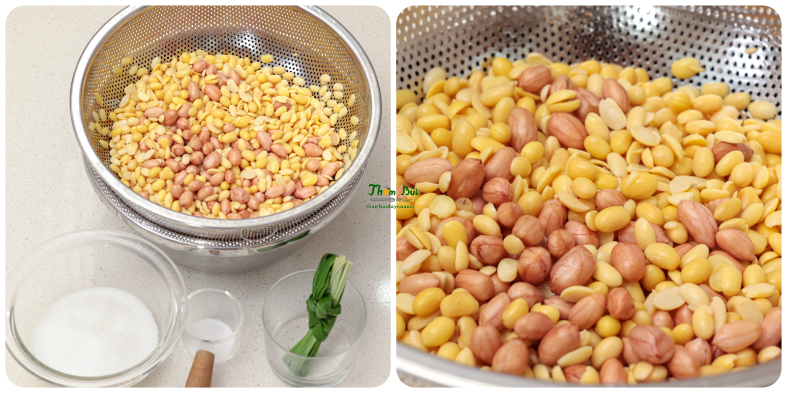 Ngâm và sơ chế đậu