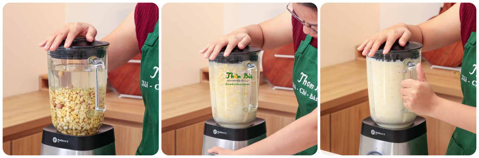xay hỗn hợp đậu