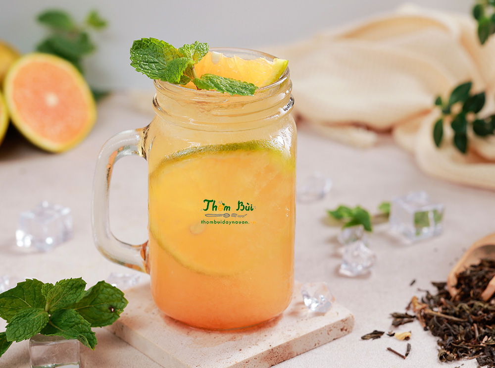 Trổ tài làm thử Mango orange tea thơm ngon hơn ngoài tiệm