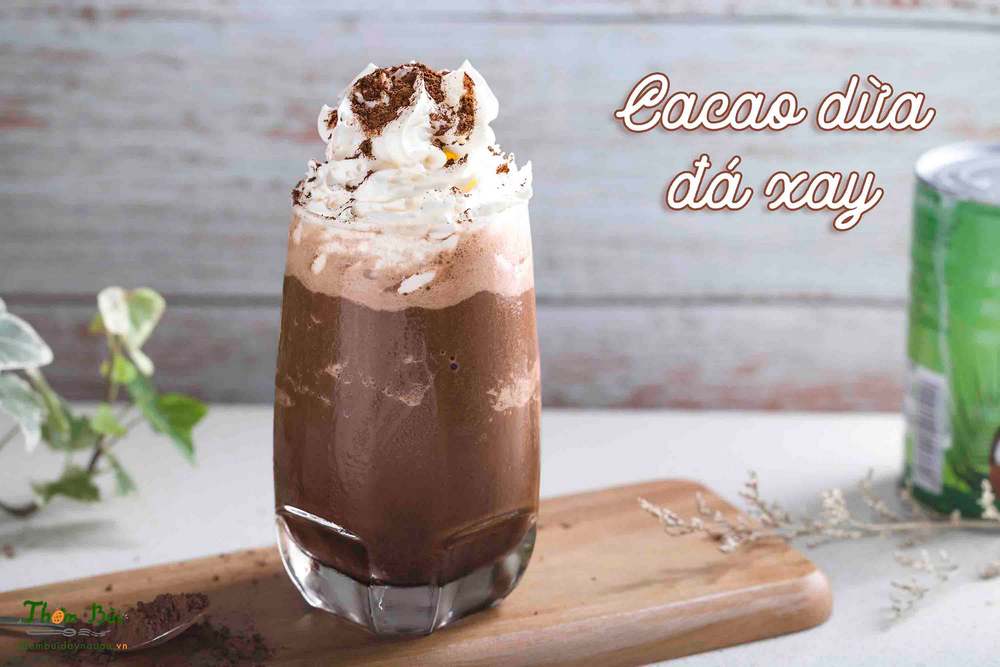 Tạo Hương Vị Hè Với Món Cacao Dừa Đá Xay Cực Kỳ Thơm Ngọt